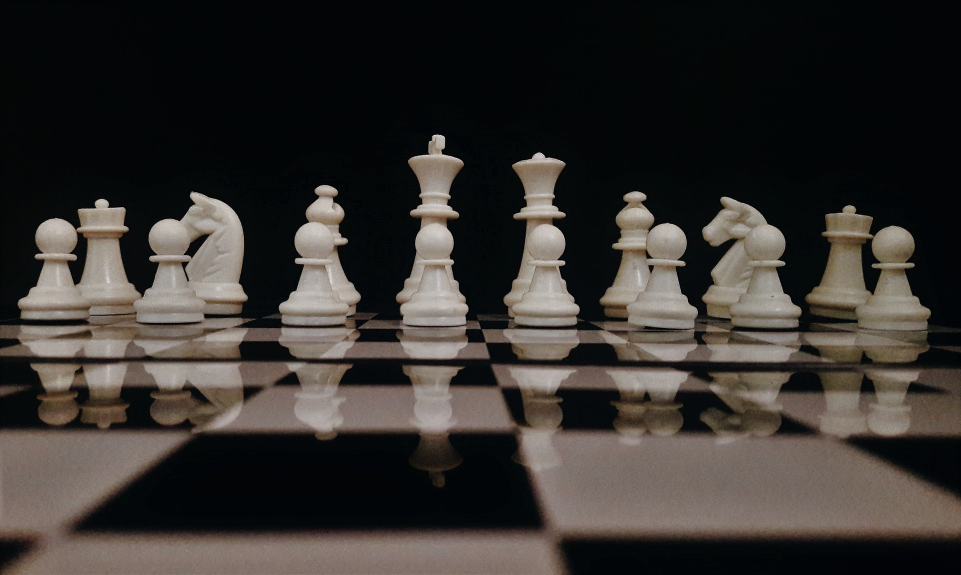 chess pieces denoting marketing strategy