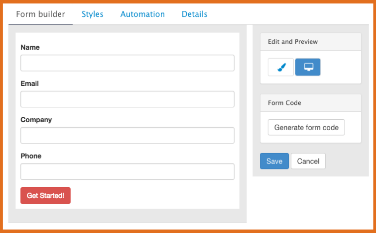 form field example