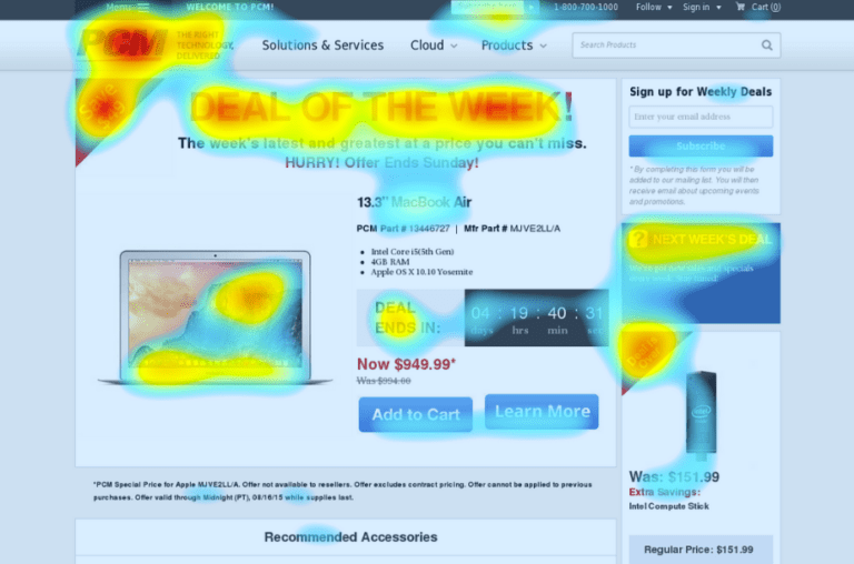 user behavior analysis heat map