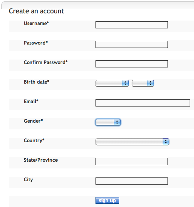 marketing friction form